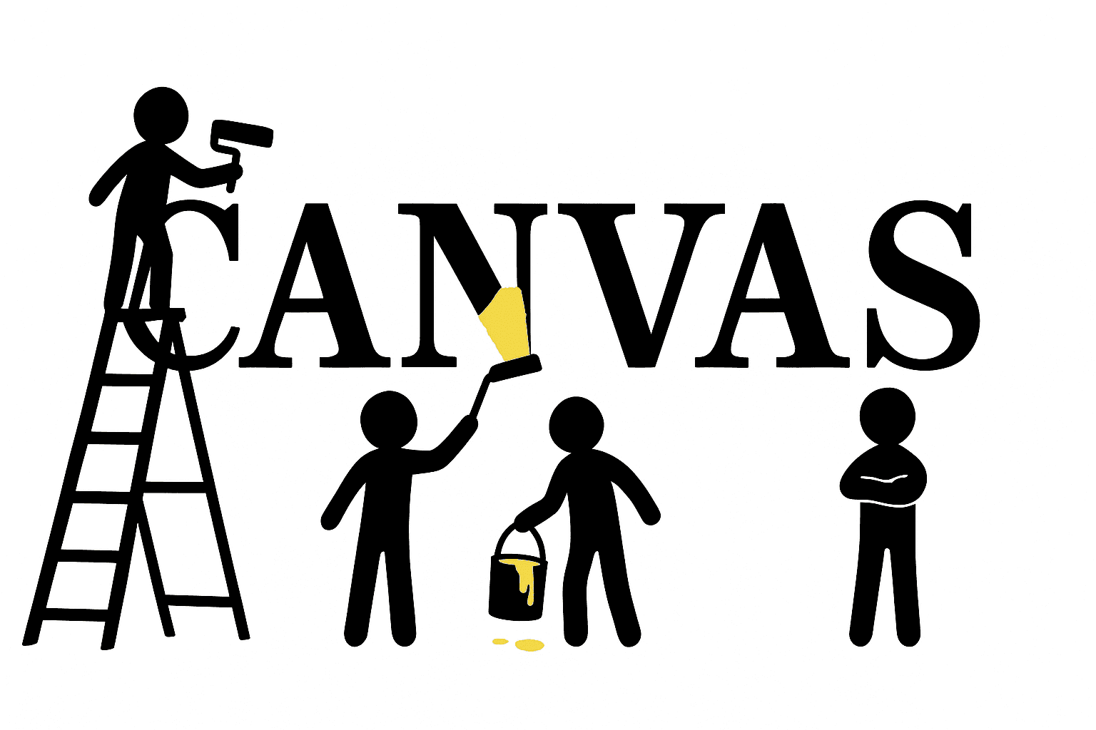 Canvas - Inklings painting together