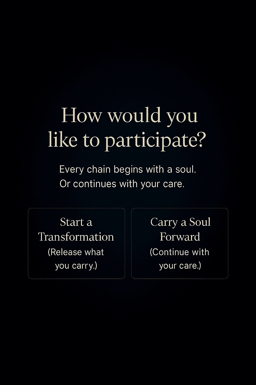 How would you like to participate